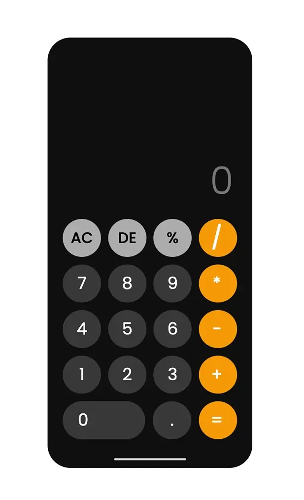 iPhone Calculator using HTML, CSS and JavaScript