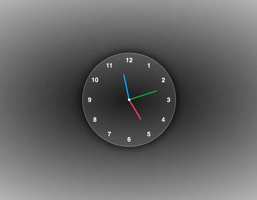 Analog Clock using HTML CSS and JavaScript